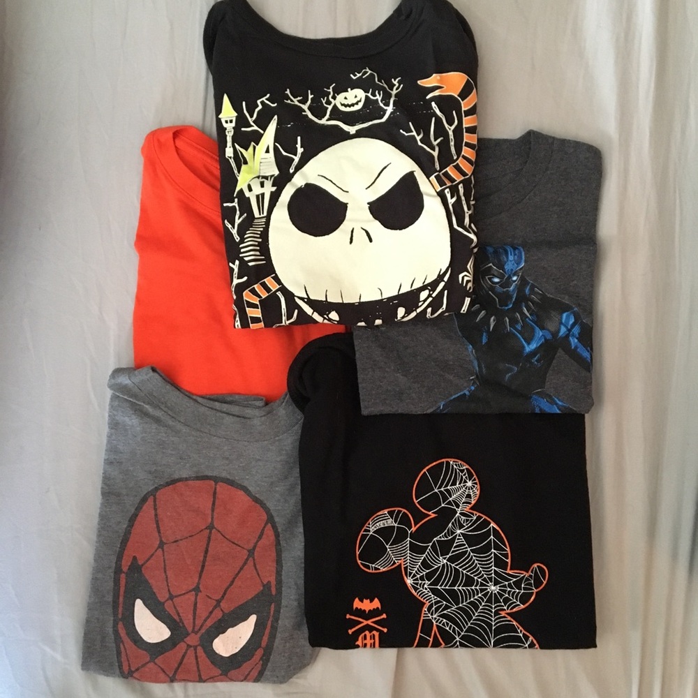 Comic Character and Halloween Tee Bundle
